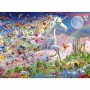 Puzzle Star Line Unicorn si fluturi care lumineaza in intuneric 200 piese XXL